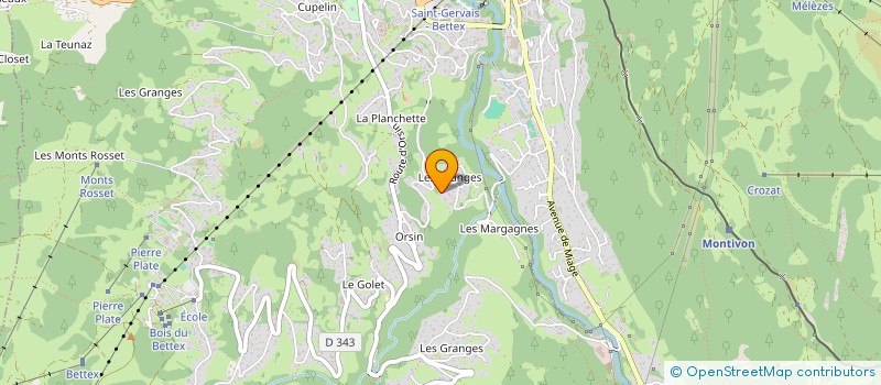 localisation de l'entreprise SCI LE REFUGE  SAINT-GERVAIS-LES-BAINS