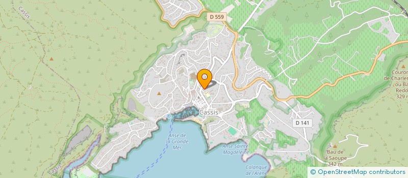 localisation de l'entreprise SCI LE REFUGE à CASSIS
