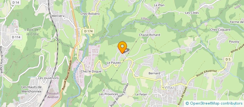 localisation de l'entreprise SCI LE REFUGE  FILLIERE