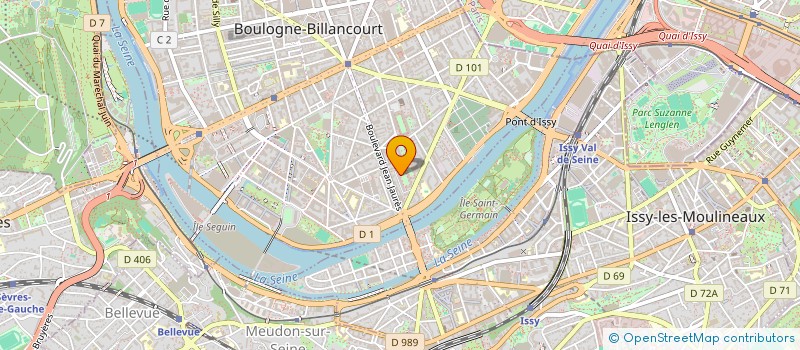 localisation de l'entreprise SCI LE REFUGE à BOULOGNE-BILLANCOURT