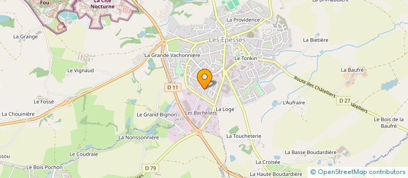 localisation de l'entreprise SCI LE REFUGE  LES EPESSES