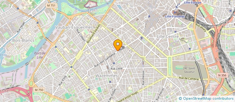 localisation de l'entreprise SCI LE REFUGE D'ANFAJULI à LILLE
