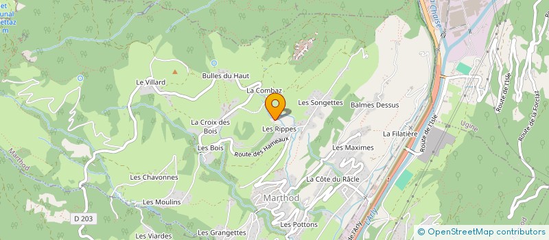 localisation de l'entreprise SCI LE REFUGE DU MONTAGNARD  MARTHOD