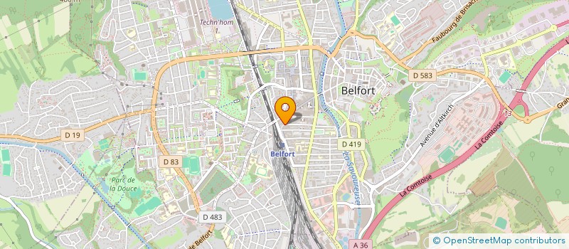 localisation de l'entreprise SCI LE REGAIN& à BELFORT