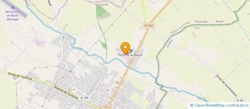 localisation de l'entreprise SCI  LE REGAIN  REVEL