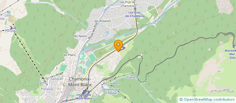 localisation de l'entreprise SCI LE REGAIN à CHAMONIX-MONT-BLANC