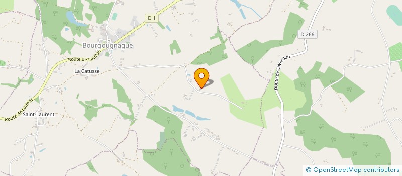 localisation de l'entreprise SCI LE RELAI DE GUYENNE  BOURGOUGNAGUE