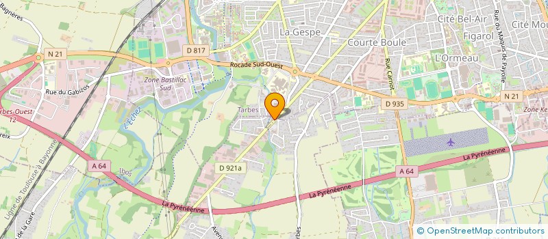 localisation de l'entreprise SCI LE RELAIS  TARBES