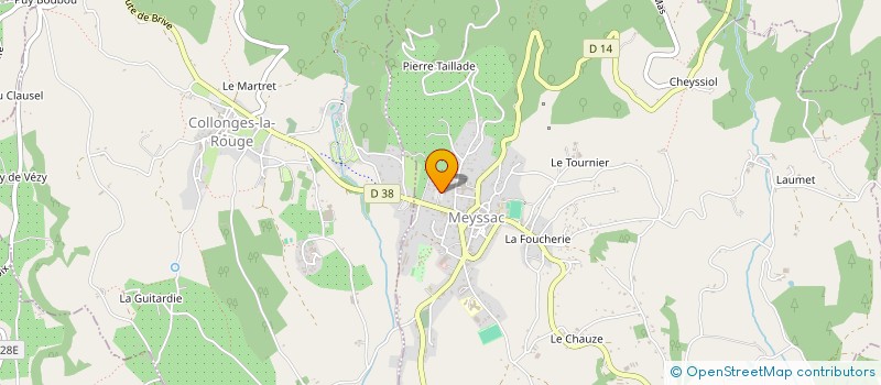 localisation de l'entreprise SCI LE RELAIS  MEYSSAC