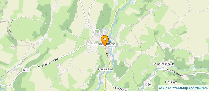 localisation de l'entreprise SCI LE RELAIS  COURDEMANCHE