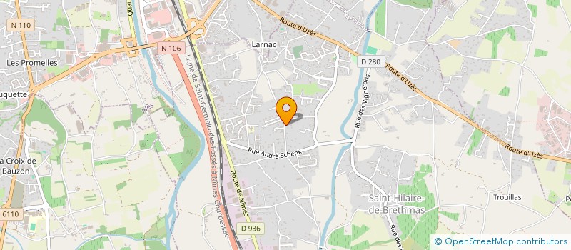 localisation de l'entreprise SCI LE RELAIS  SAINT-HILAIRE-DE-BRETHMAS