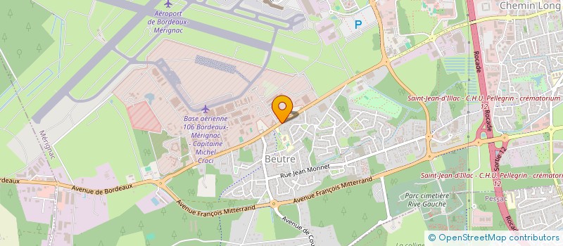 localisation de l'entreprise SCI LE RELAIS BEUTROIS  MERIGNAC