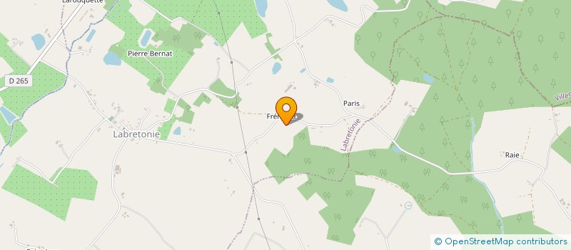 localisation de l'entreprise SCI LE RELAIS DE CHASSE  LABRETONIE