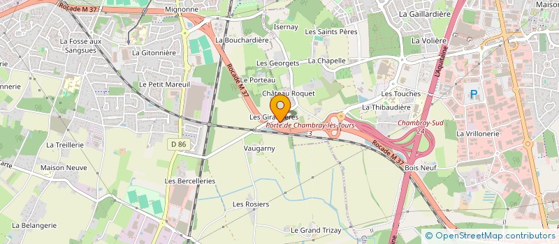 localisation de l'entreprise SCI LE RELAIS DE LA GIRARDERIE à JOUE LES TOURS