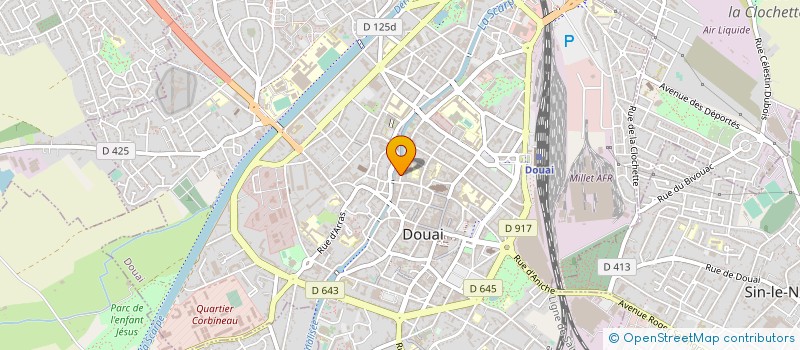localisation de l'entreprise SCI LE RELAIS DE POSTE à DOUAI