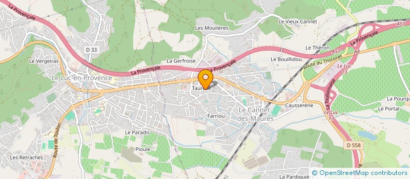 localisation de l'entreprise SCI LE RELAIS DE SAINT-PONS  LE CANNET-DES-MAURES