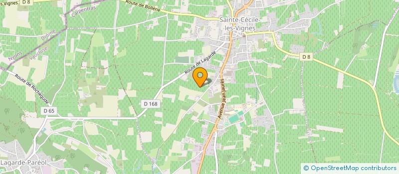 localisation de l'entreprise SCI LE RELAIS DEPRALON  SAINTE-CECILE-LES-VIGNES