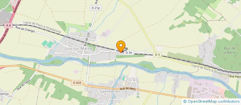 localisation de l'entreprise SCI LE RELAIS DES BATELIERS  USSY-SUR-MARNE