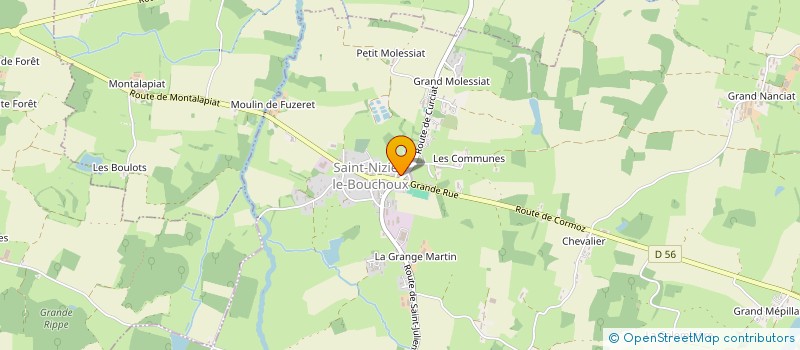 localisation de l'entreprise SCI LE RELAIS DES CARRONS  SAINT-TRIVIER-DE-COURTES