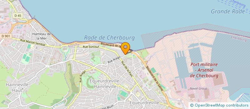 localisation de l'entreprise SCI LE RELAIS DES CHATELETS à CHERBOURG-EN-COTENTIN