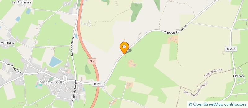 localisation de l'entreprise SCI LE RELAIS DES SOEURS  MAGNY-COURS