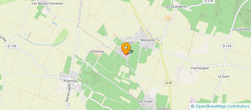 localisation de l'entreprise SCI LE RELAIS DES TERROIRS  VAUDELNAY