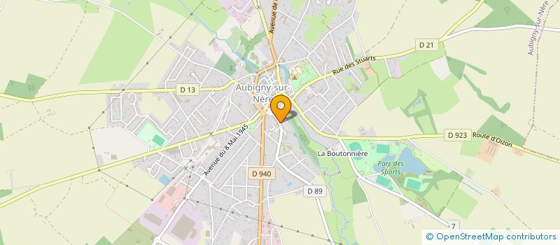 localisation de l'entreprise SCI LE RELAIS DU PRIEURE  AUBIGNY-SUR-NERE