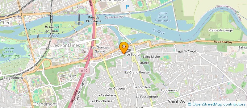 localisation de l'entreprise SCI LE RELAIS GRANDMONT  SAINT-AVERTIN