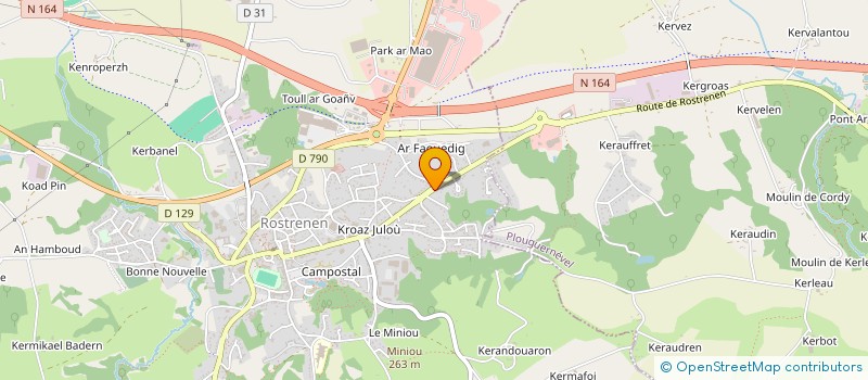 localisation de l'entreprise SCI LE RELAIS HENRI IV à ROSTRENEN