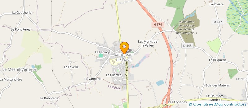 localisation de l'entreprise SCI LE RELAIS SAINT JEAN  SAINT-JEAN-DE-DAYE