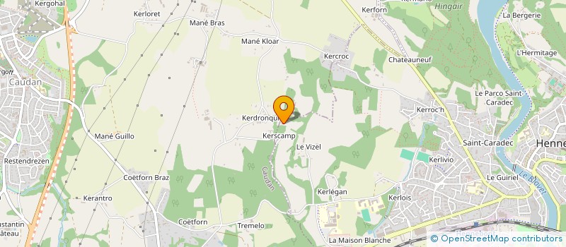 localisation de l'entreprise SCI LE REMBUCHER  HENNEBONT