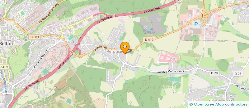 localisation de l'entreprise SCI LE RENAN  PEROUSE