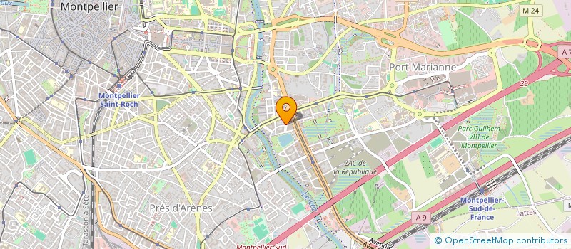 localisation de l'entreprise SCI LE RENARD à MONTPELLIER