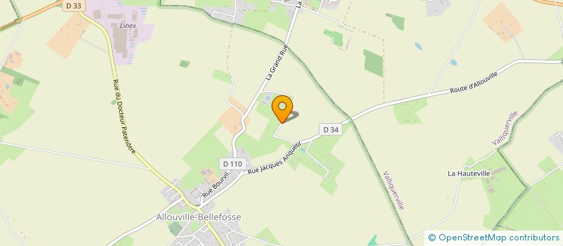 localisation de l'entreprise SCI LE RENARD 76  ALLOUVILLE-BELLEFOSSE