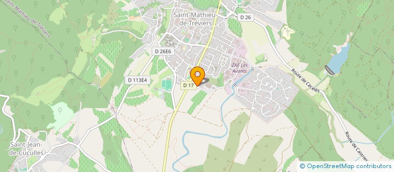 localisation de l'entreprise SCI LE RENARD  SAINT-MATHIEU-DE-TREVIERS