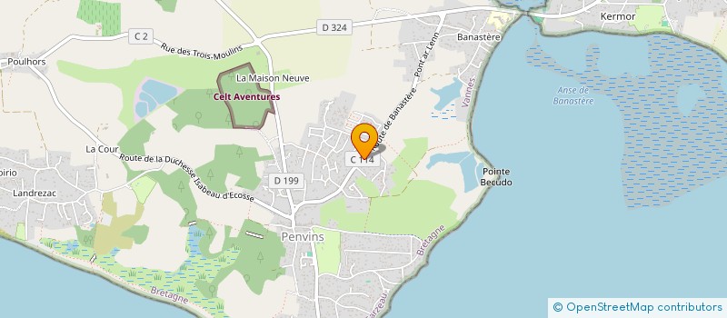 localisation de l'entreprise SCI LE RENDEZ VOUS DES SPORTIFS  SARZEAU