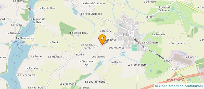 localisation de l'entreprise SCI LE RENOUVEAU  ERBREE