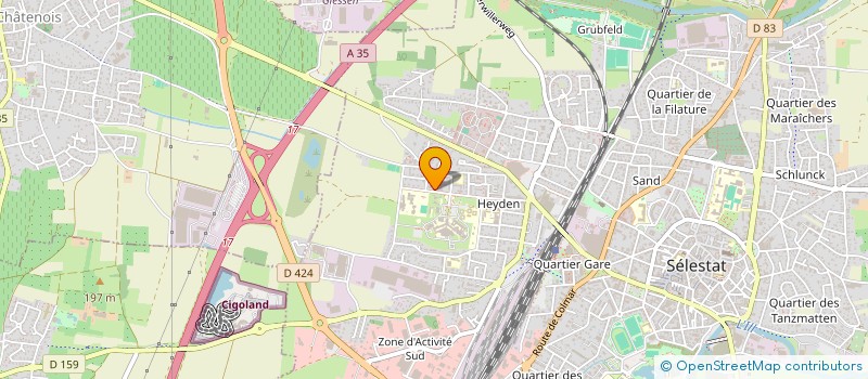 localisation de l'entreprise SCI LE RENOUVEAU  SELESTAT