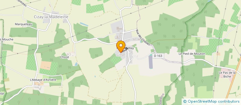 localisation de l'entreprise SCI LE REPAIRE DU BELLAY  CIZAY-LA-MADELEINE