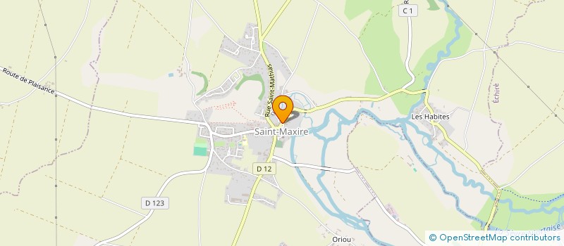 localisation de l'entreprise SCI LE REPEROUX  SAINT-MAXIRE