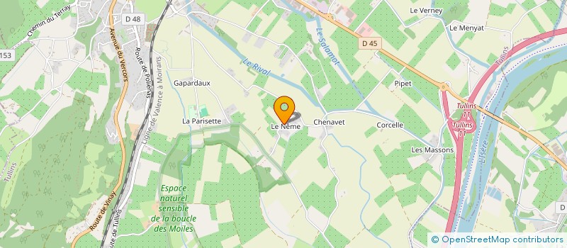 localisation de l'entreprise SCI LE REPLAT  SAINT-QUENTIN-SUR-ISERE