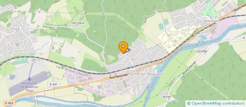 localisation de l'entreprise SCI LE REPOS  ROCHE-LEZ-BEAUPRE