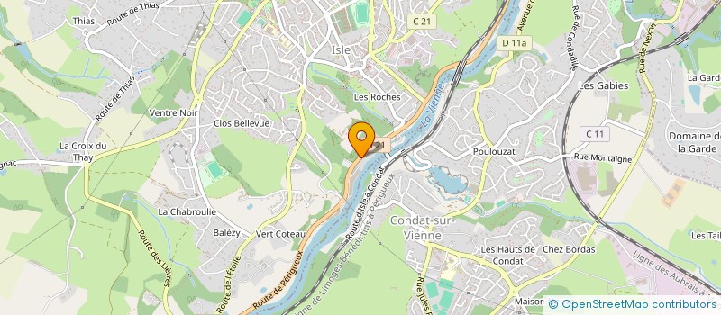 localisation de l'entreprise SCI LE REPOS  ISLE