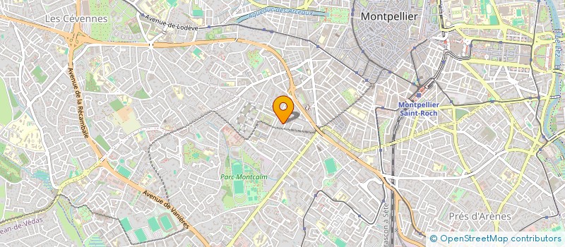 localisation de l'entreprise SCI LE REPOS DES GUERRIERS à MONTPELLIER