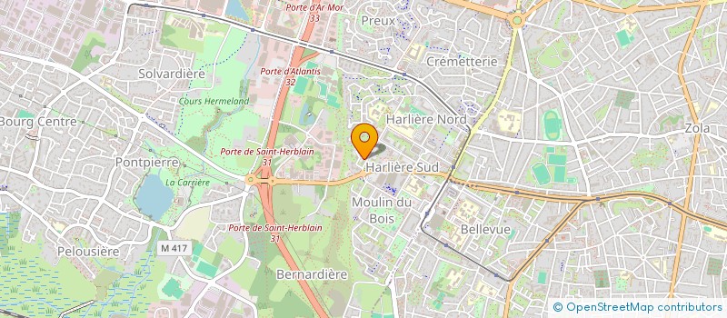 localisation de l'entreprise SCI LE REPOS DU GUERRIER  SAINT-HERBLAIN