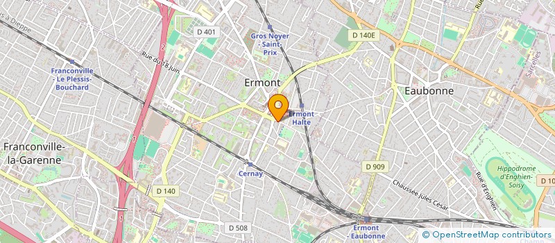 localisation de l'entreprise SCI LE REPUBLIQUE à ERMONT