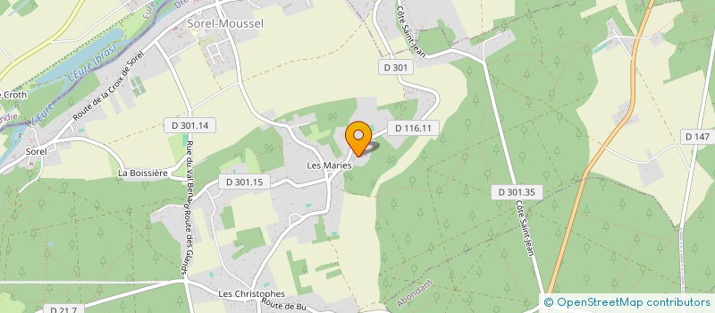 localisation de l'entreprise SCI LE RESCATOR à SOREL-MOUSSEL