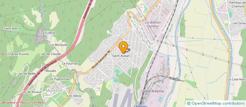 localisation de l'entreprise SCI LE RESEDA  CHATEAU-ARNOUX-SAINT-AUBAN