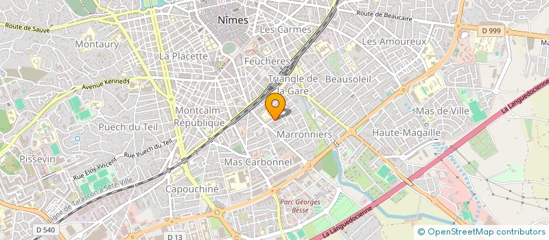 localisation de l'entreprise SCI LE RESERVOIR  NIMES