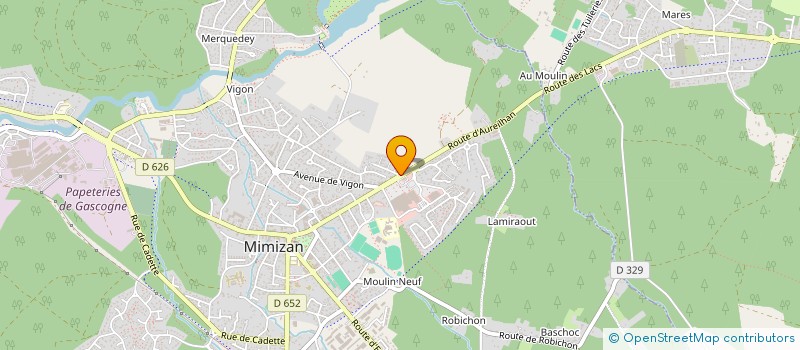 localisation de l'entreprise SCI LE RETOUR  MIMIZAN